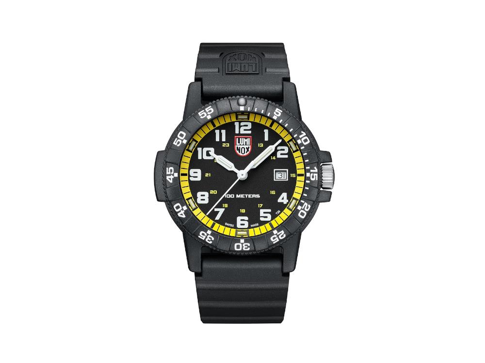 Luminox Sea Turtle Giant Quartz Watch, Black/Beige, Carbon, 44 mm