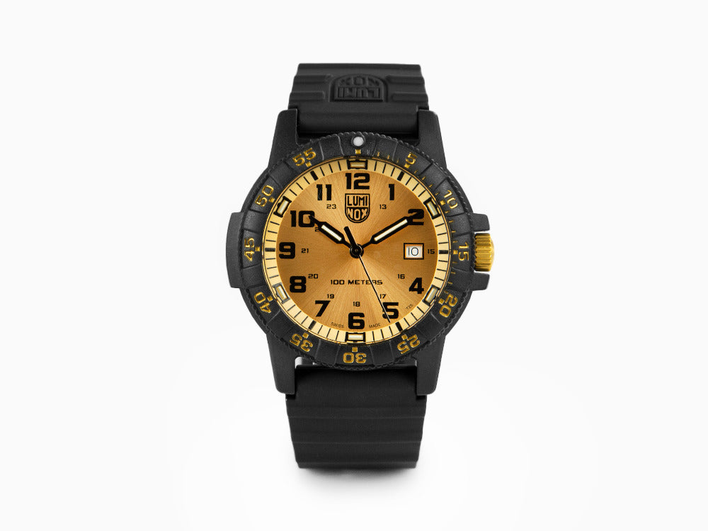 Luminox Leatherback Sea Turtle Giant Quartz Watch, Gold, XS.0325