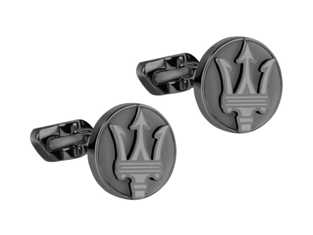 Maserati Gioielli Cufflinks, Steel, Silver, Polished, JM121ATK14 - Iguana  Sell UK