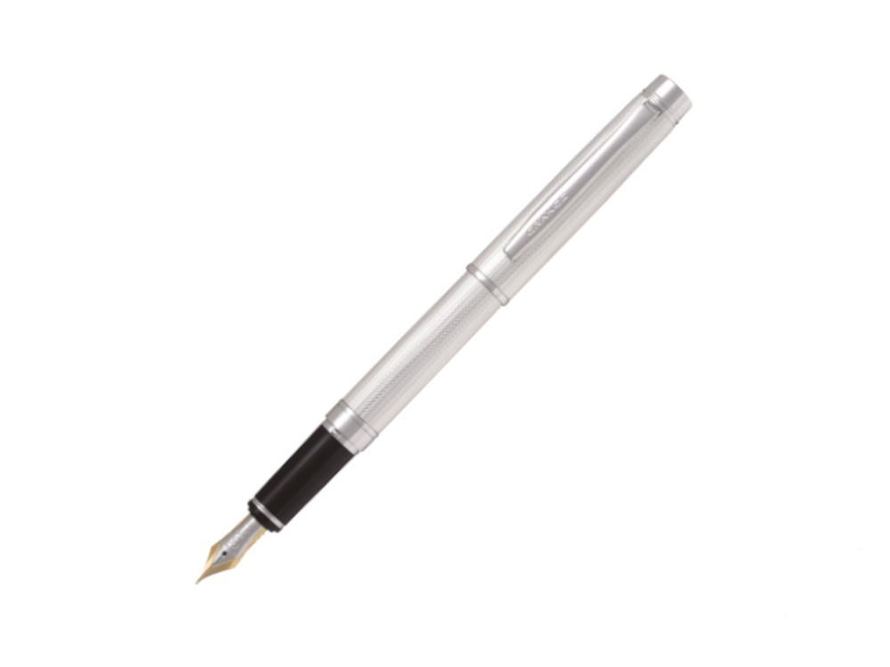 Pilot Grance Stripe Fountain Pen, Rhodium trim, Silver, FGNZ-35SS