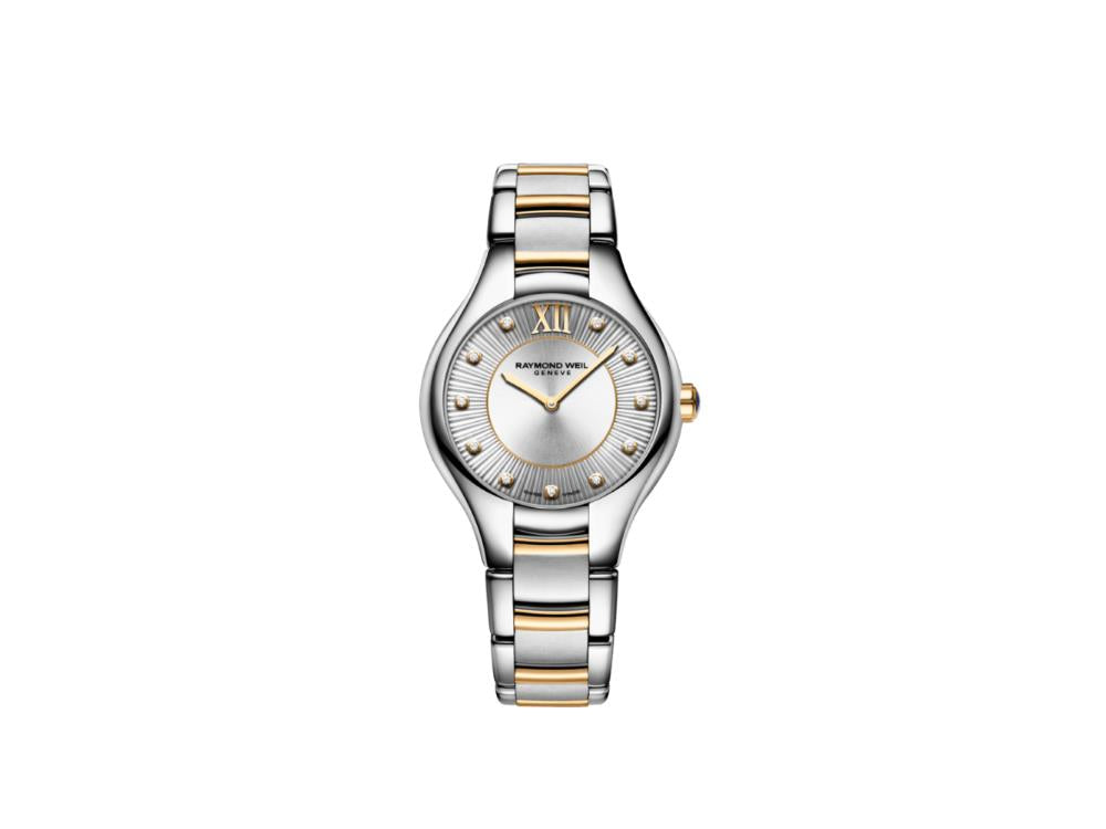 Raymond Weil Noemia Ladies Quartz Watch, PVD, Silver, 32 mm, 5132-STP ...