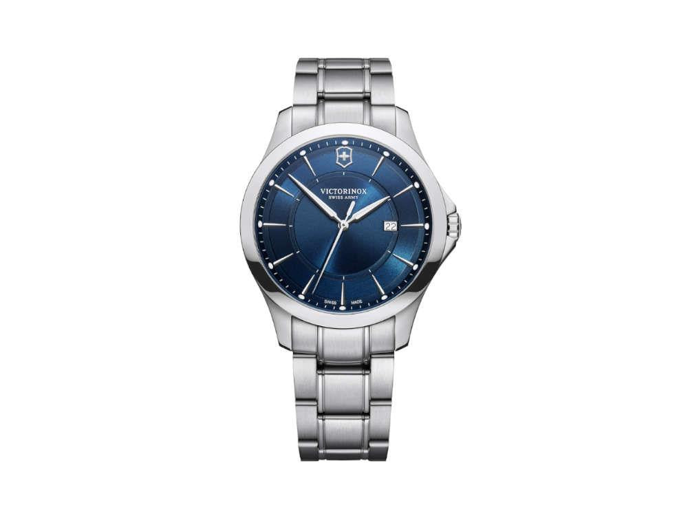 Victorinox Alliance Gent Quartz Watch, Stainless Steel, Blue, 40