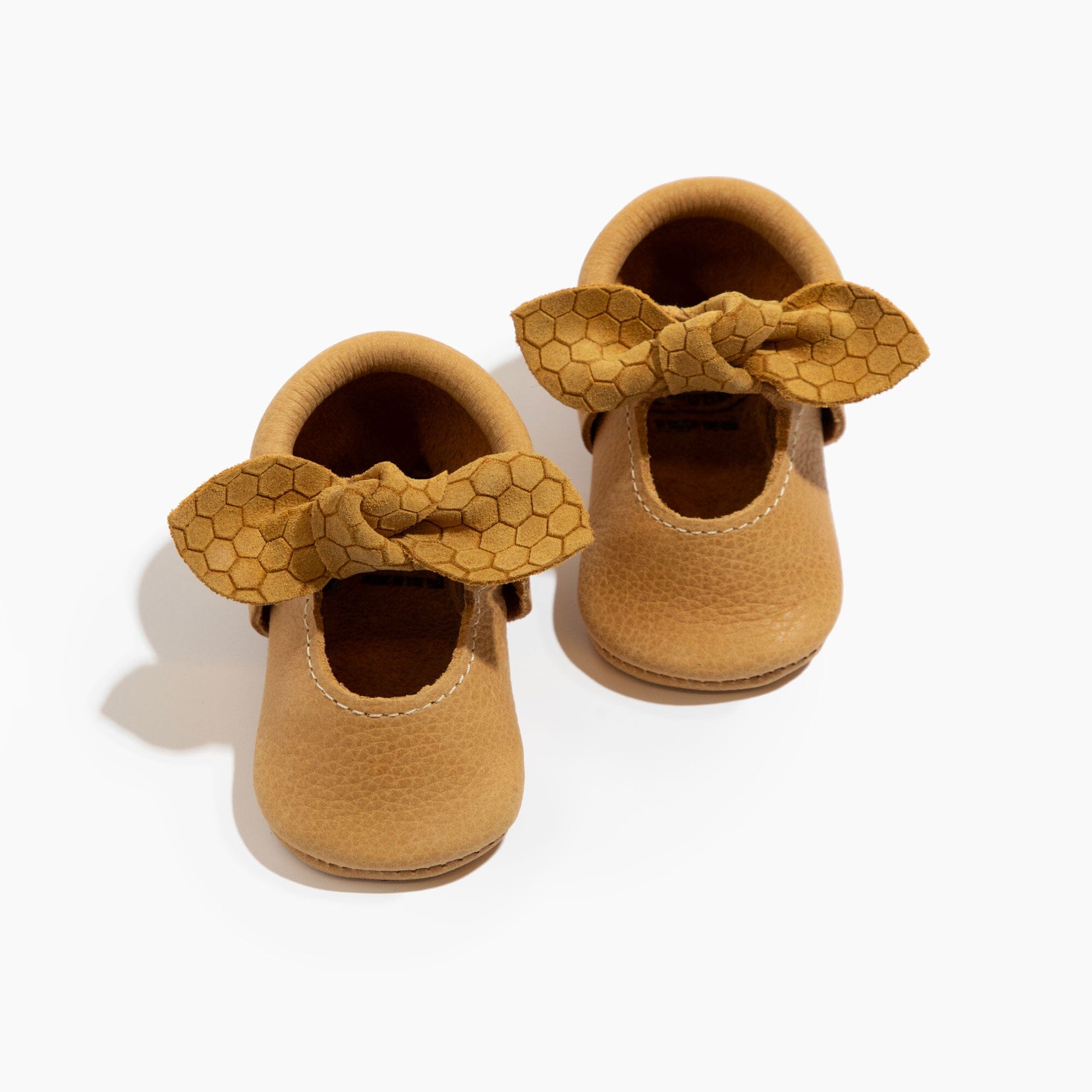 Coming Soon - Honeycomb Knotted Bow Baby Shoe