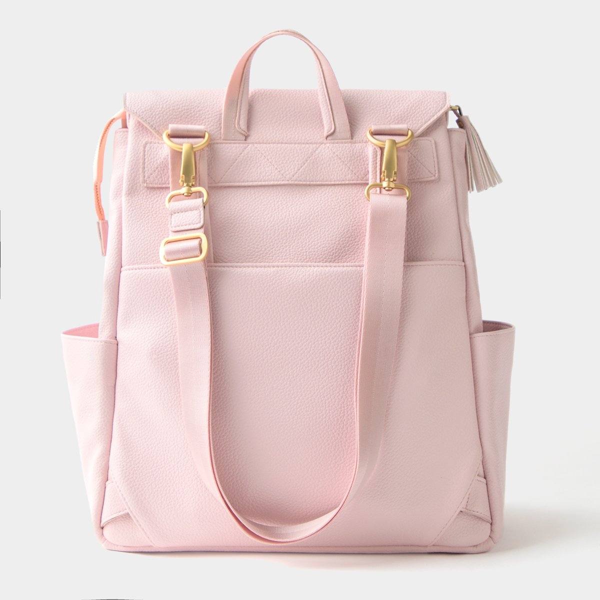 blush pink baby changing bag