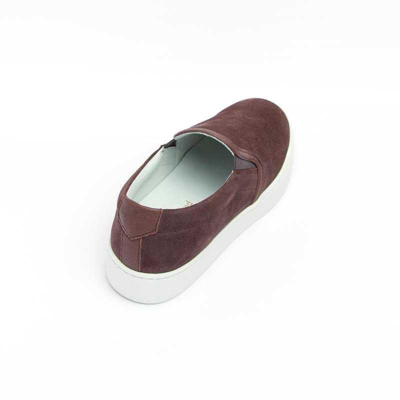 womens burgundy slip on sneakers