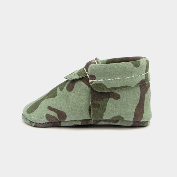 freshly picked camo moccasins