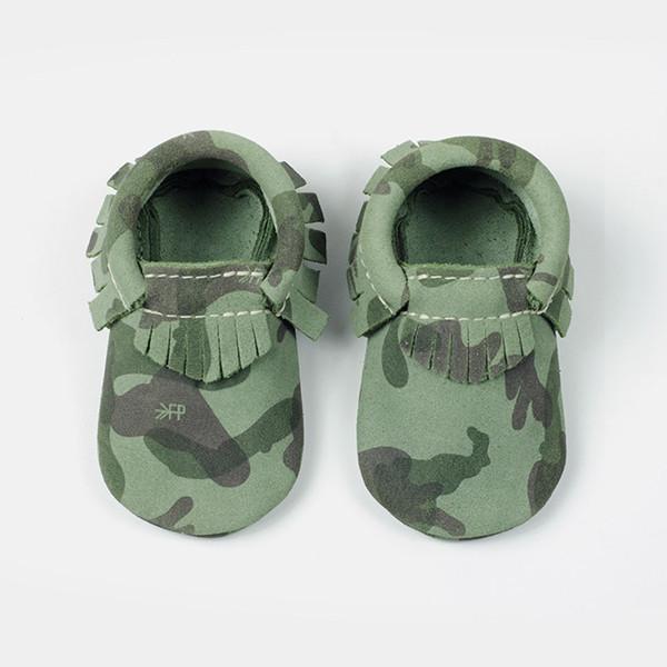 freshly picked camo moccasins