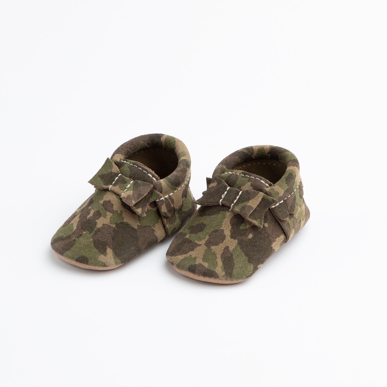 freshly picked camo moccasins