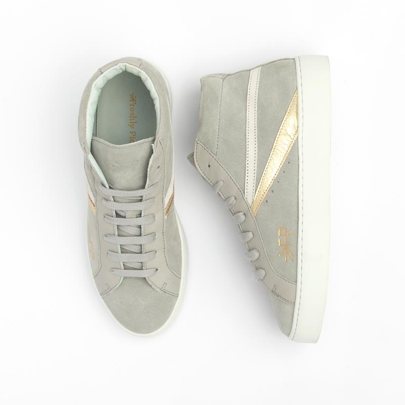 women's high top leather sneakers