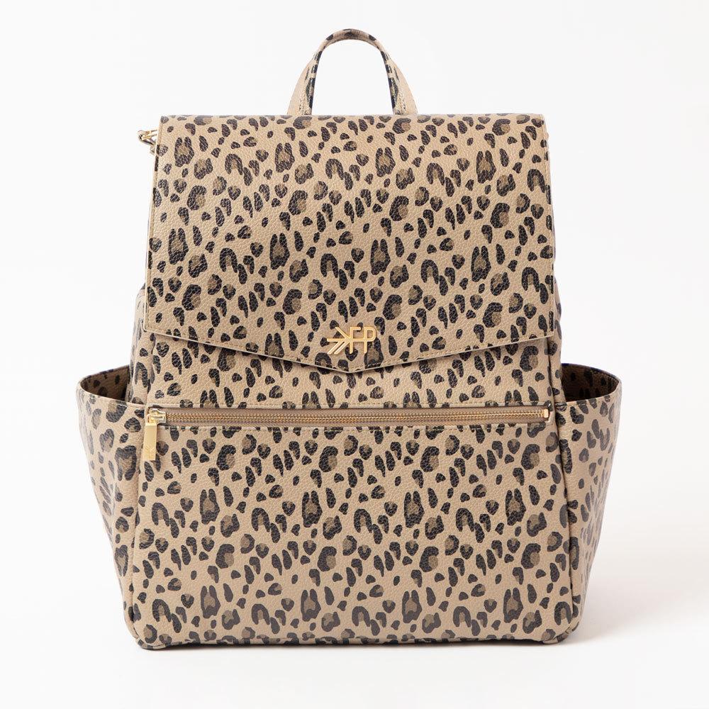 leopard print diaper backpack