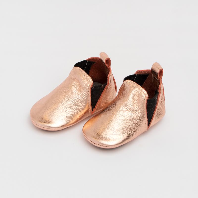 rose gold chelsea boots