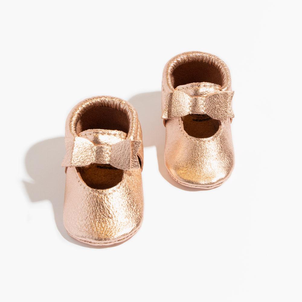 gold ballet flats