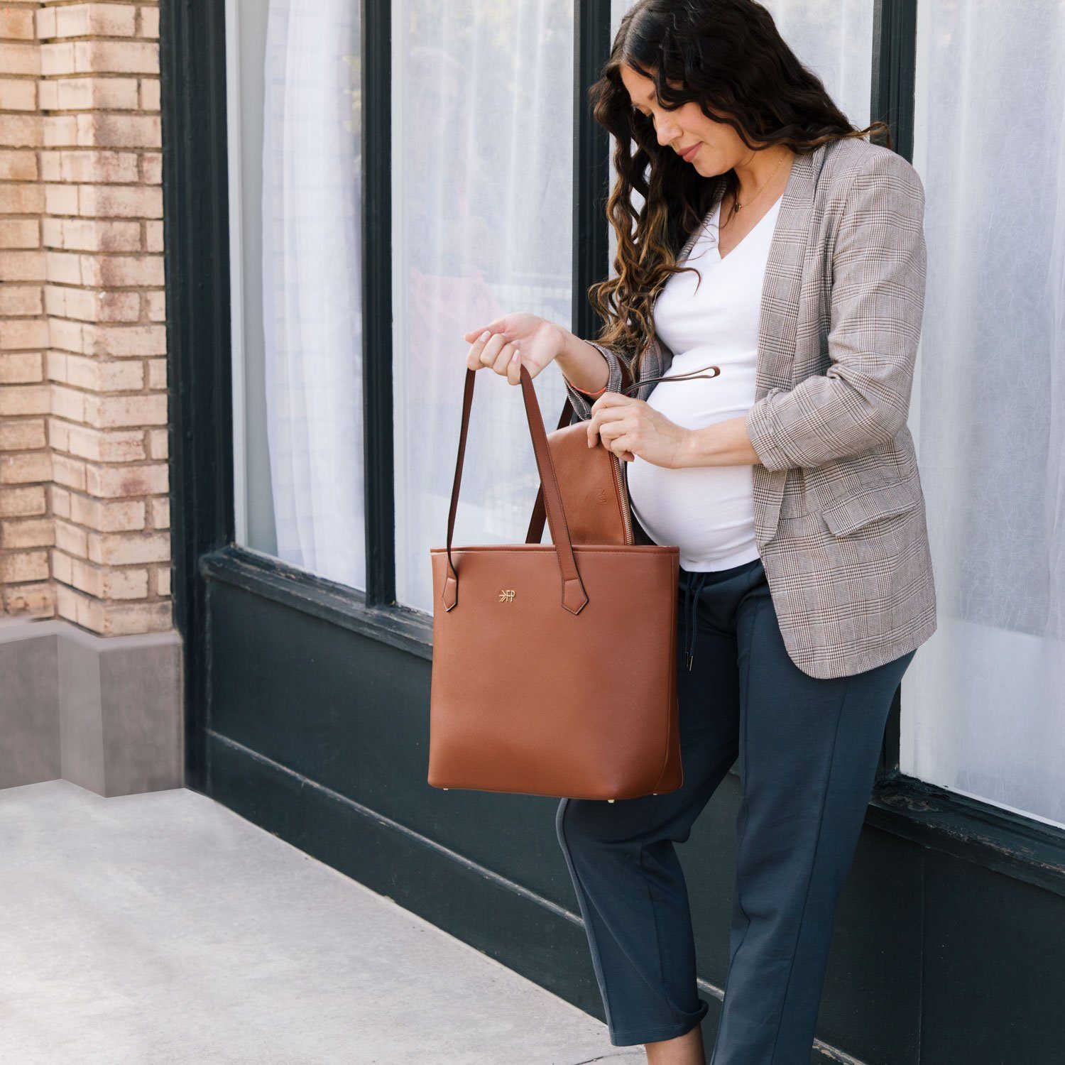 Walnut Milano Wristlet