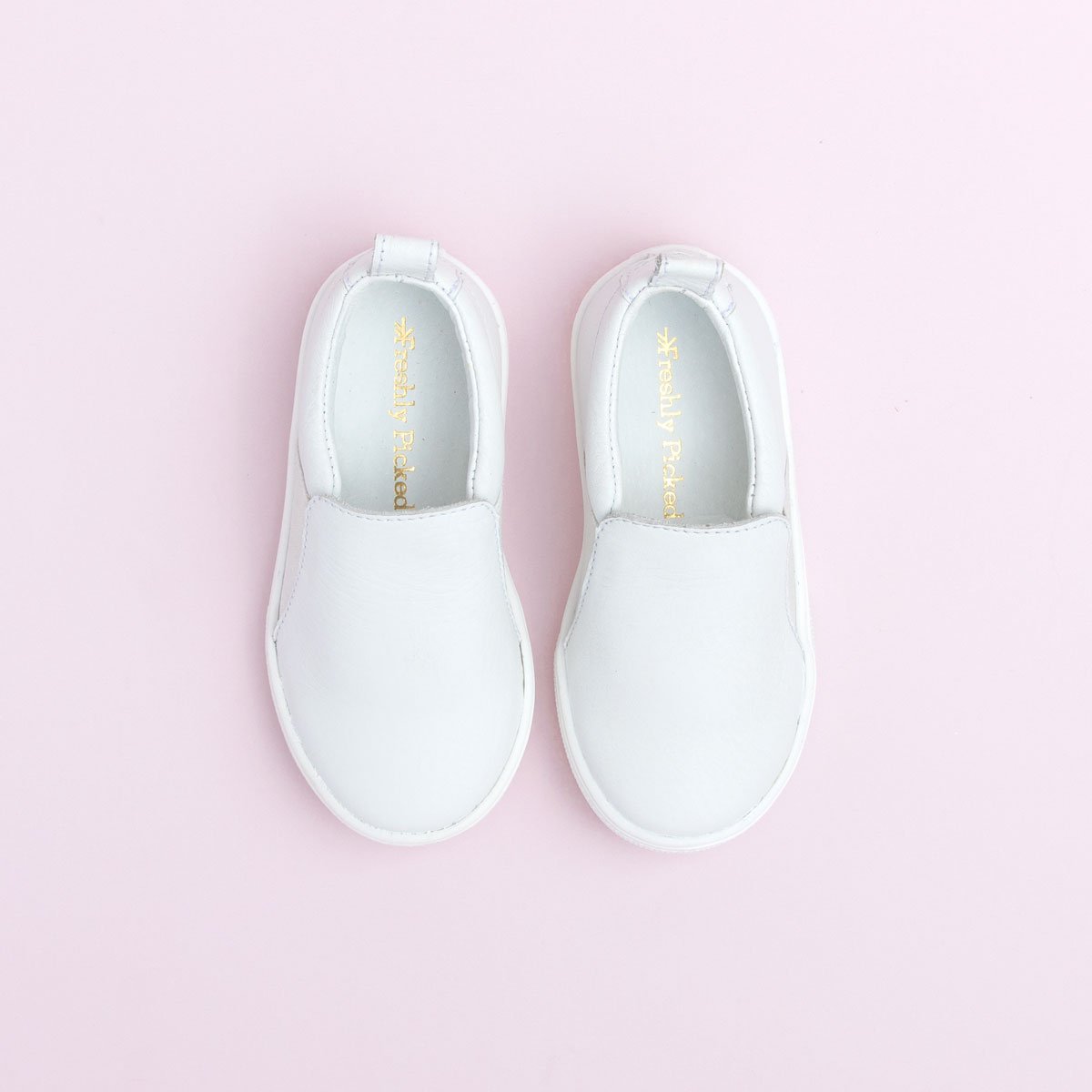 kids white slip on