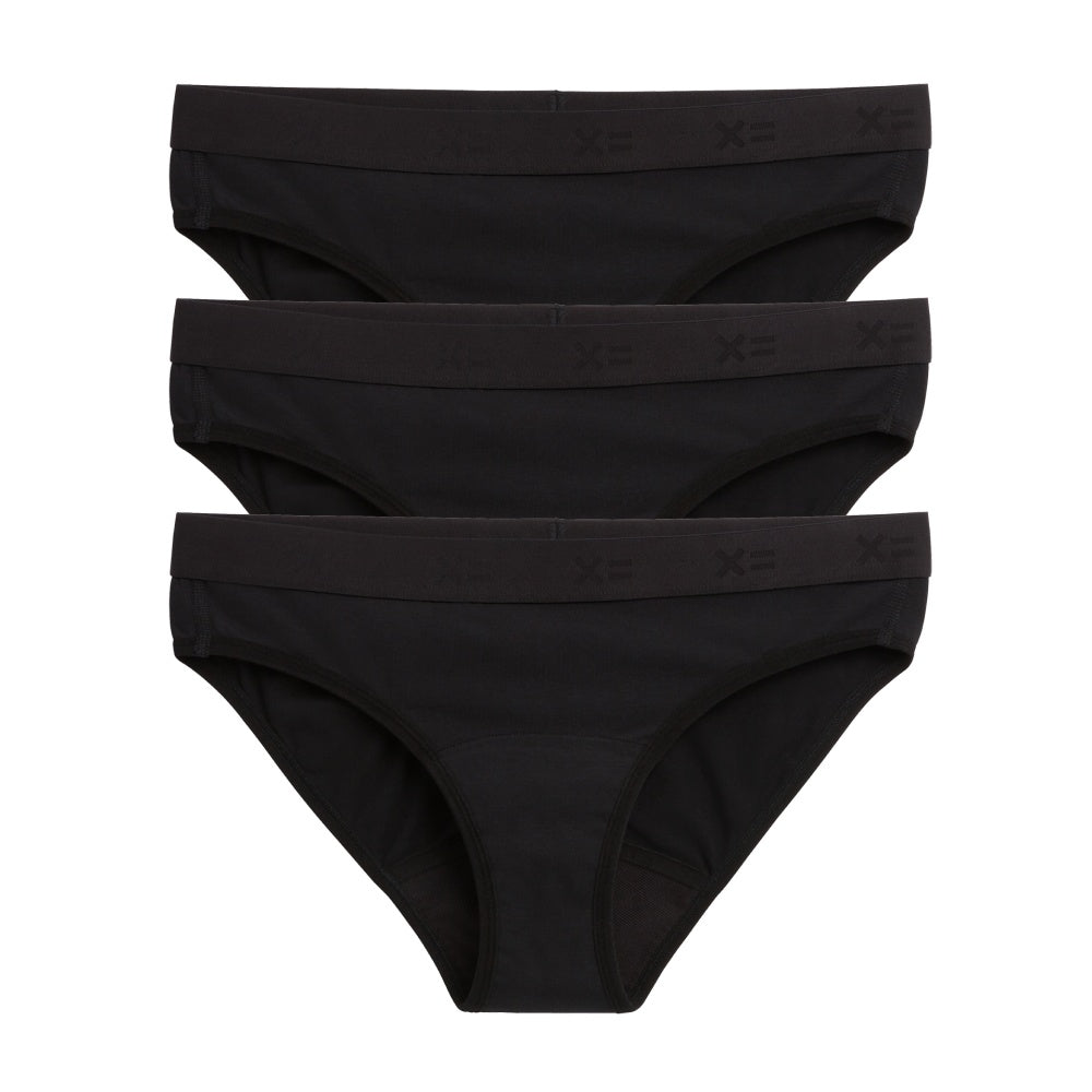 First Line Period Bikini 3-Pack - X= Black