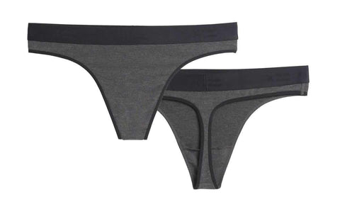 two gray thongs