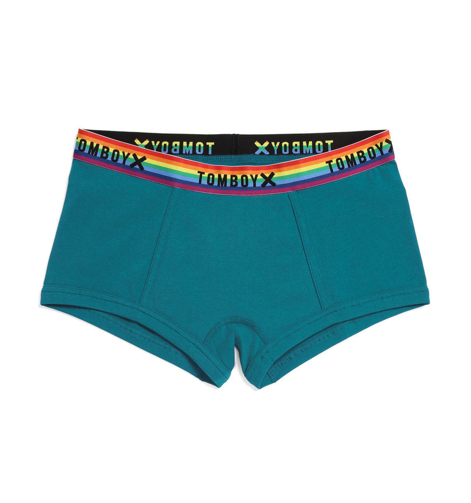 Boy Shorts - Teal Rainbow – TomboyX