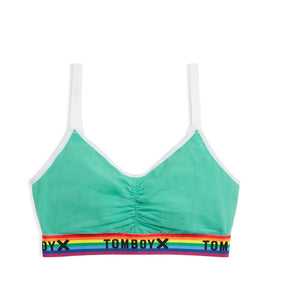 longline crop top sports bra