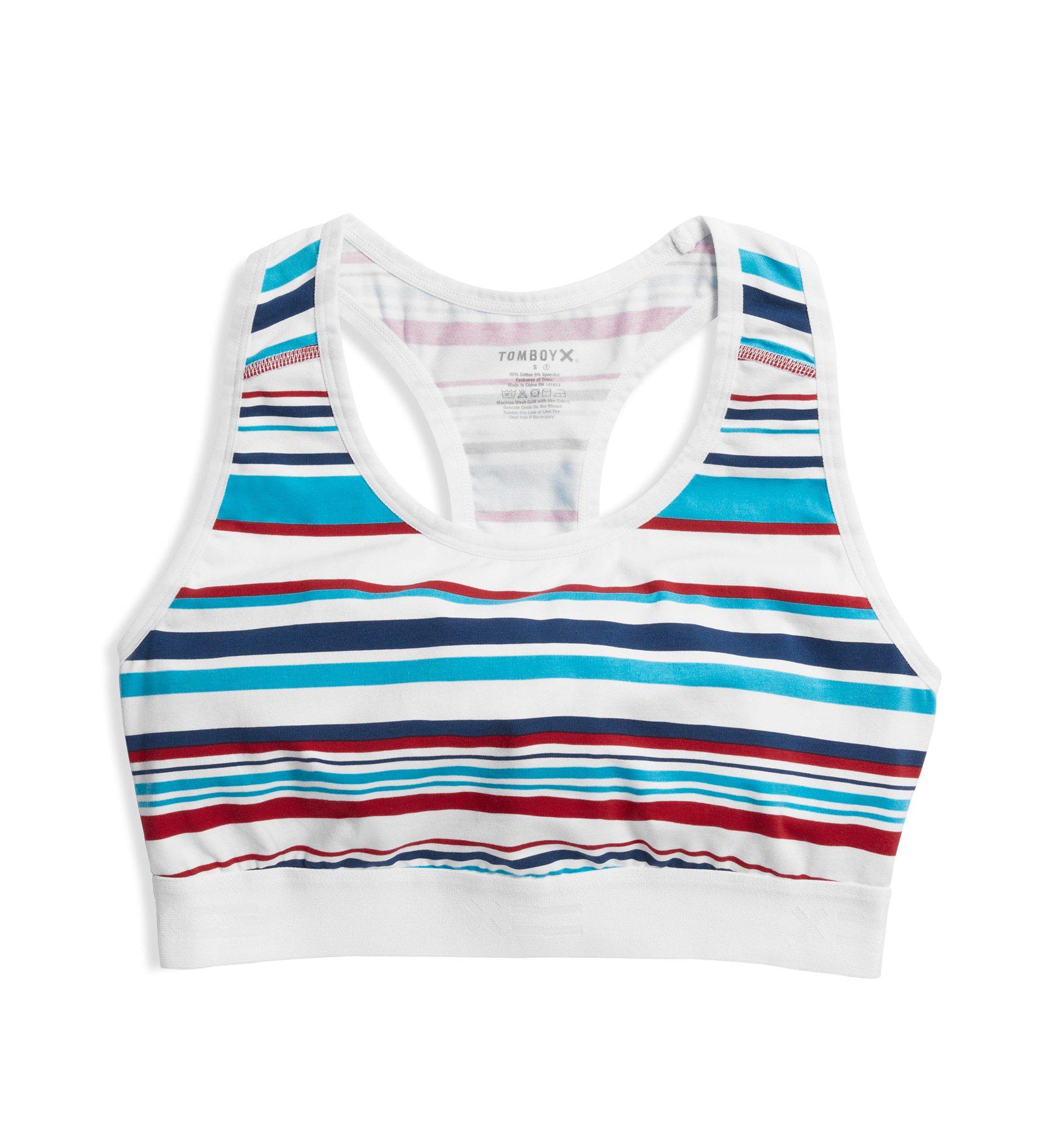 Image of Racerback Soft Bra - Racer Stripes