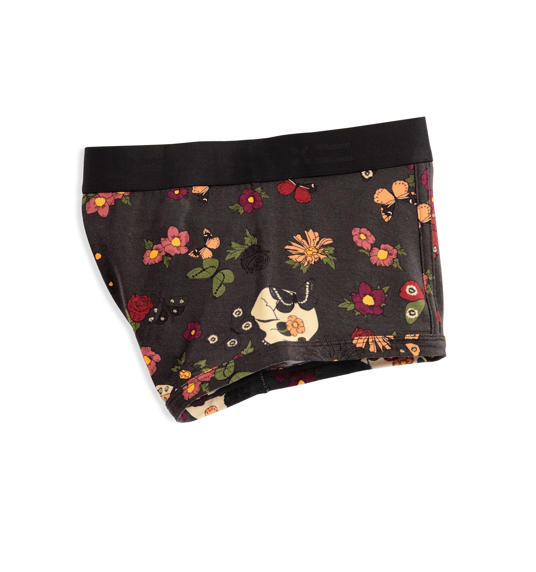 Boy Shorts - TENCEL  Modal Skulls in Bloom