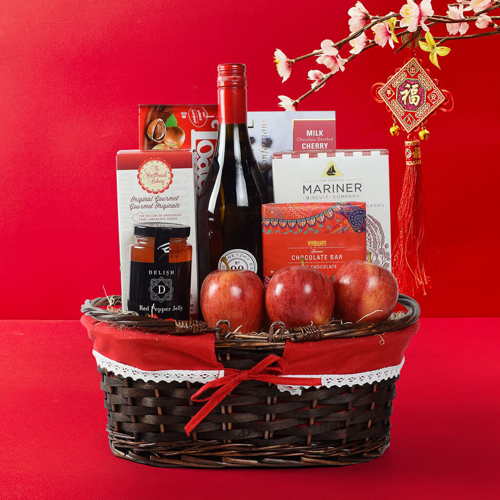 Chinese Good Fortune Gift Basket Chinese New Year Gift
