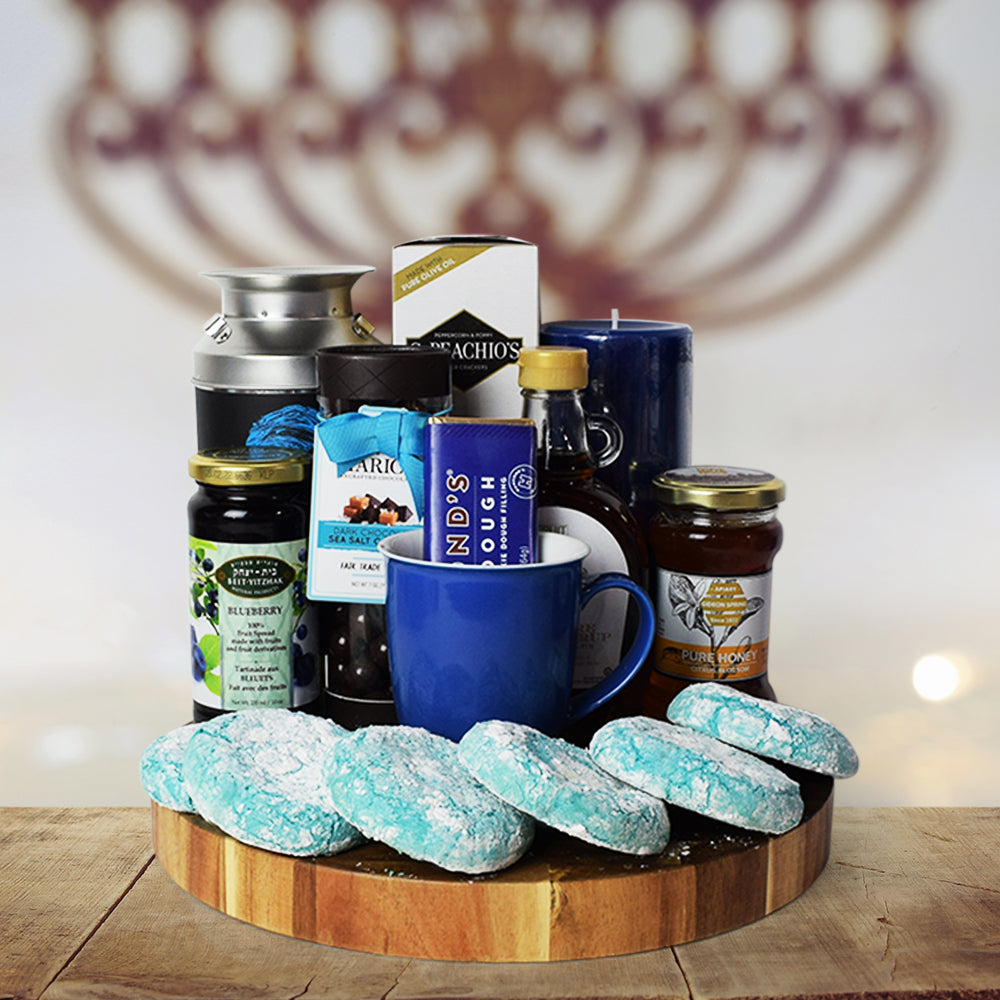 Kosher Treats & Coffee Hanukkah Gift Basket gourmet gift baskets