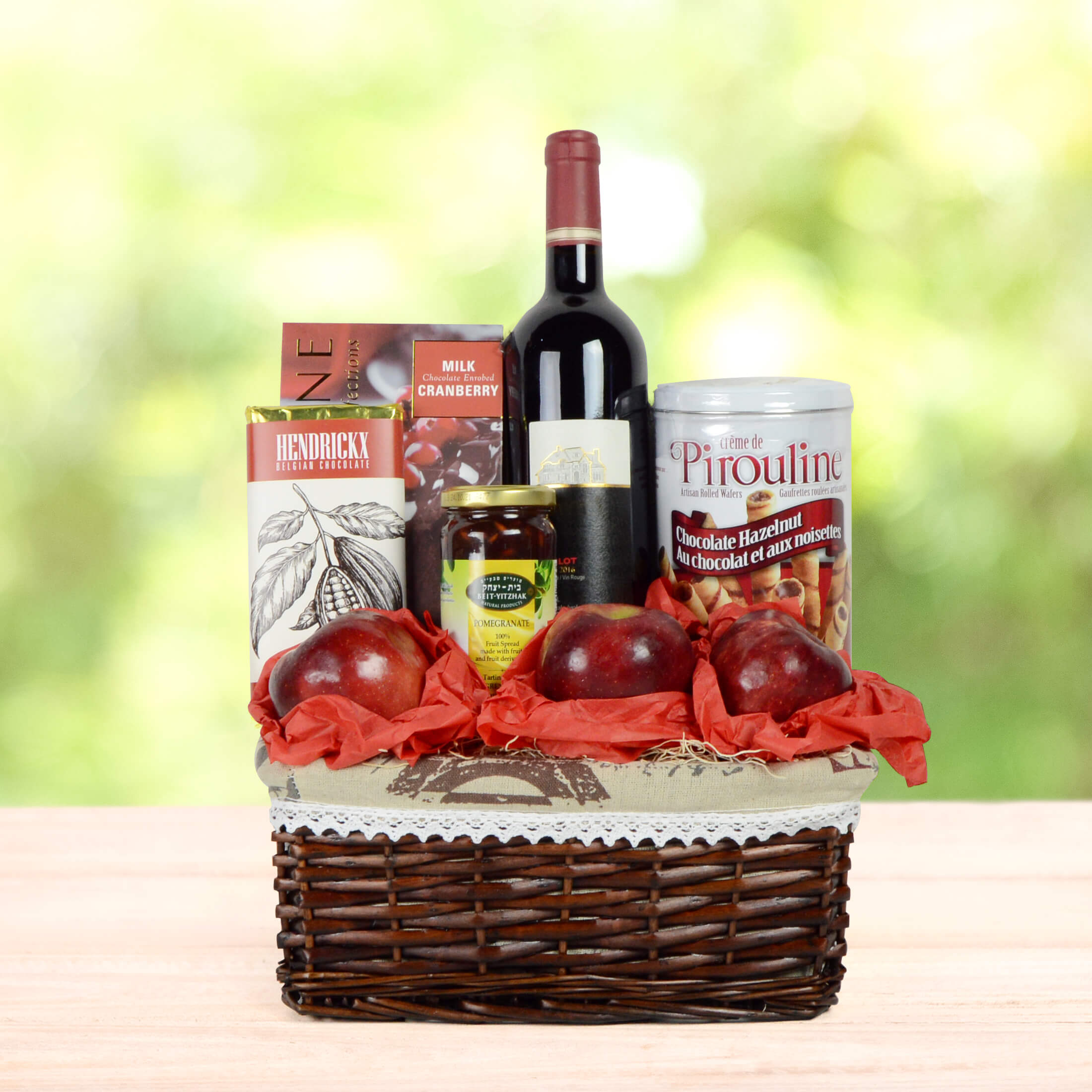 Wine Gift Basket Elegant Kosher Wine Gift Basket