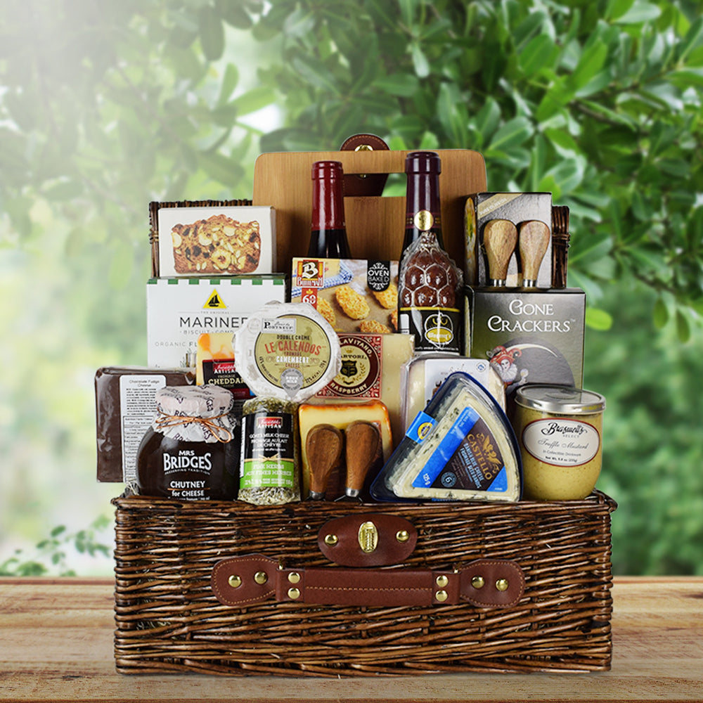 Fifth Avenue Wine & Cheese Gift Basket wine gift baskets
