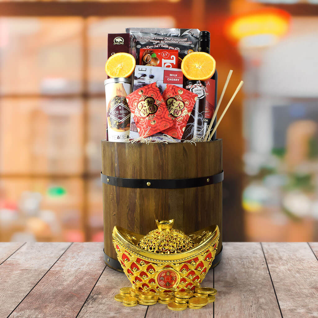 Everlasting Fortune & Festive Wishes Gift Basket Chinese