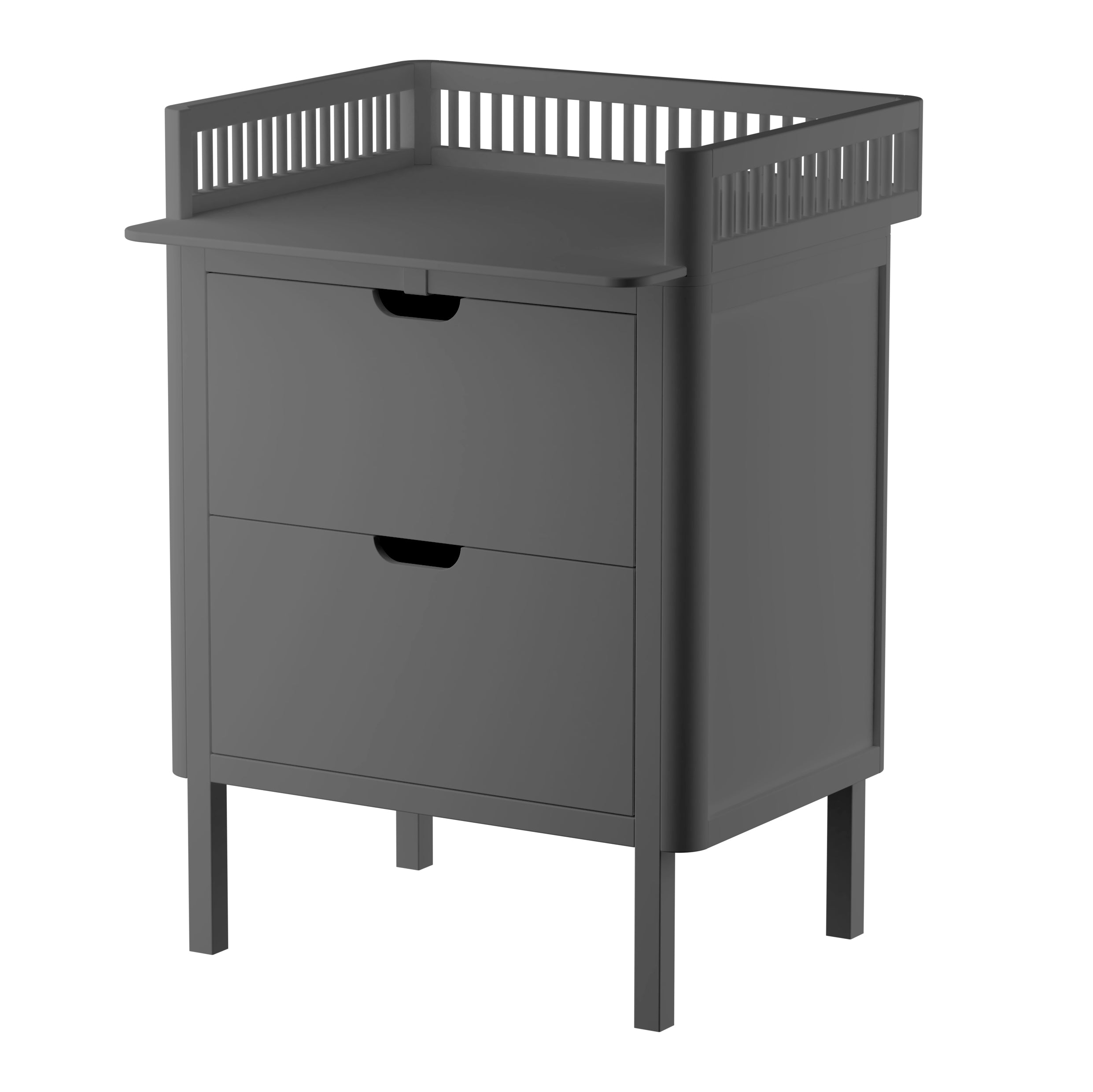 Charcoal Grey Beech Wood Changing Unit by Sebra - PRE ORDER