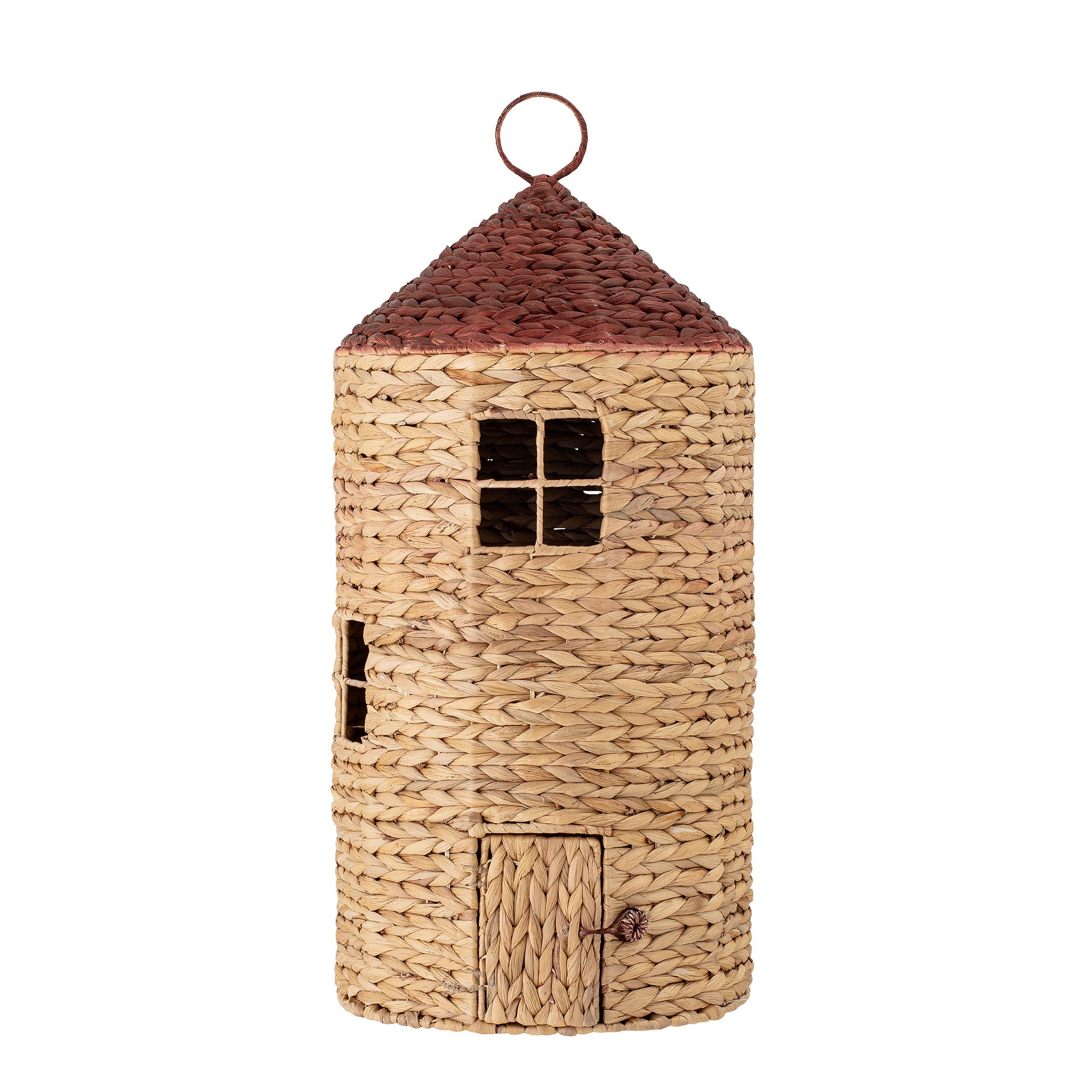 Water Hyacinth Fairy House Storage Basket