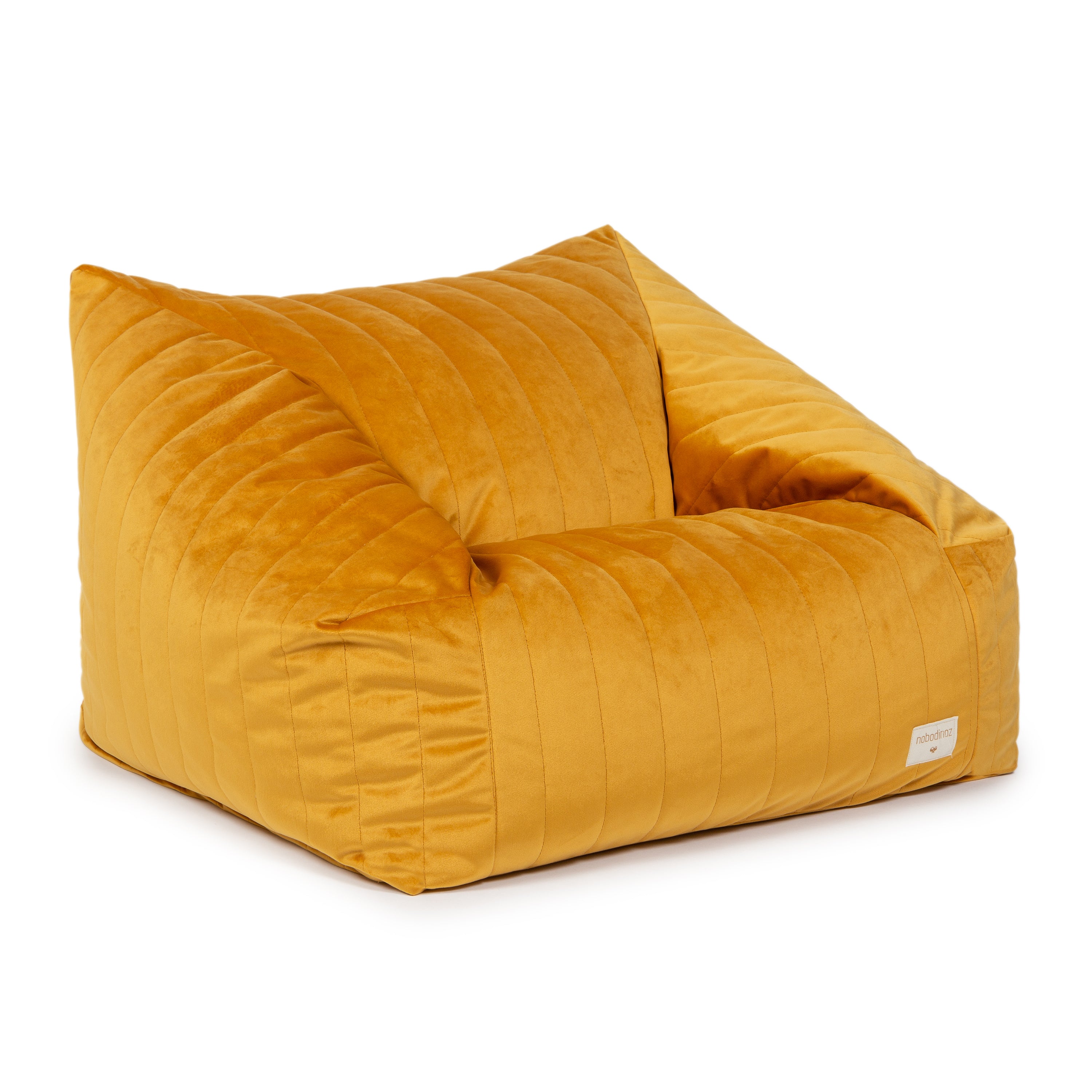 Chelsea Armchair Beanbag in Farniente yellow by Nobodinoz