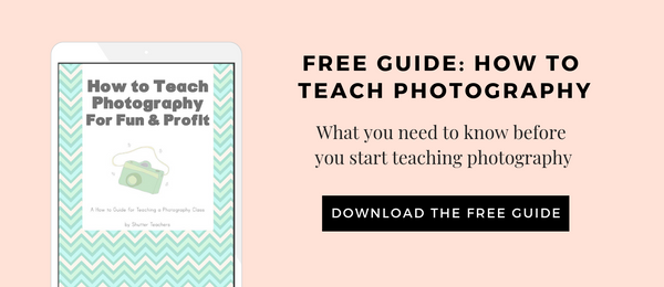 How to teach photography classes