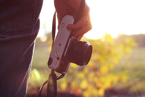 Person holding camera