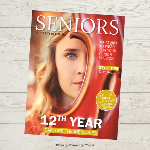 senior photography welcome guide template