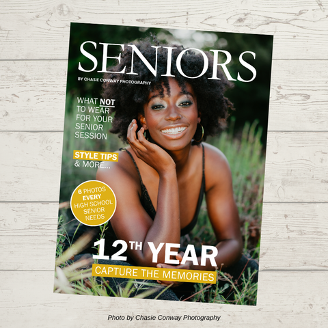 high school senior photographer welcome guide template