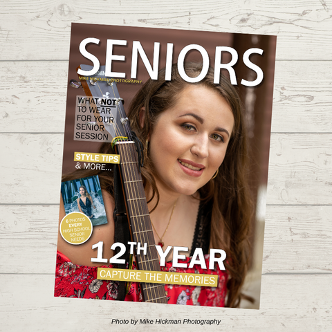 high school senior photographer welcome guide template