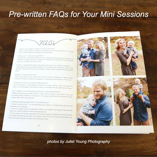 Mini Session Welcome Guide Template - Magazine Mama