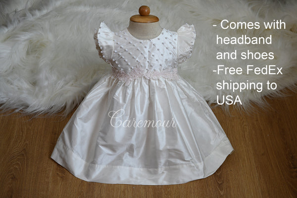 cute baby girl baptism dresses