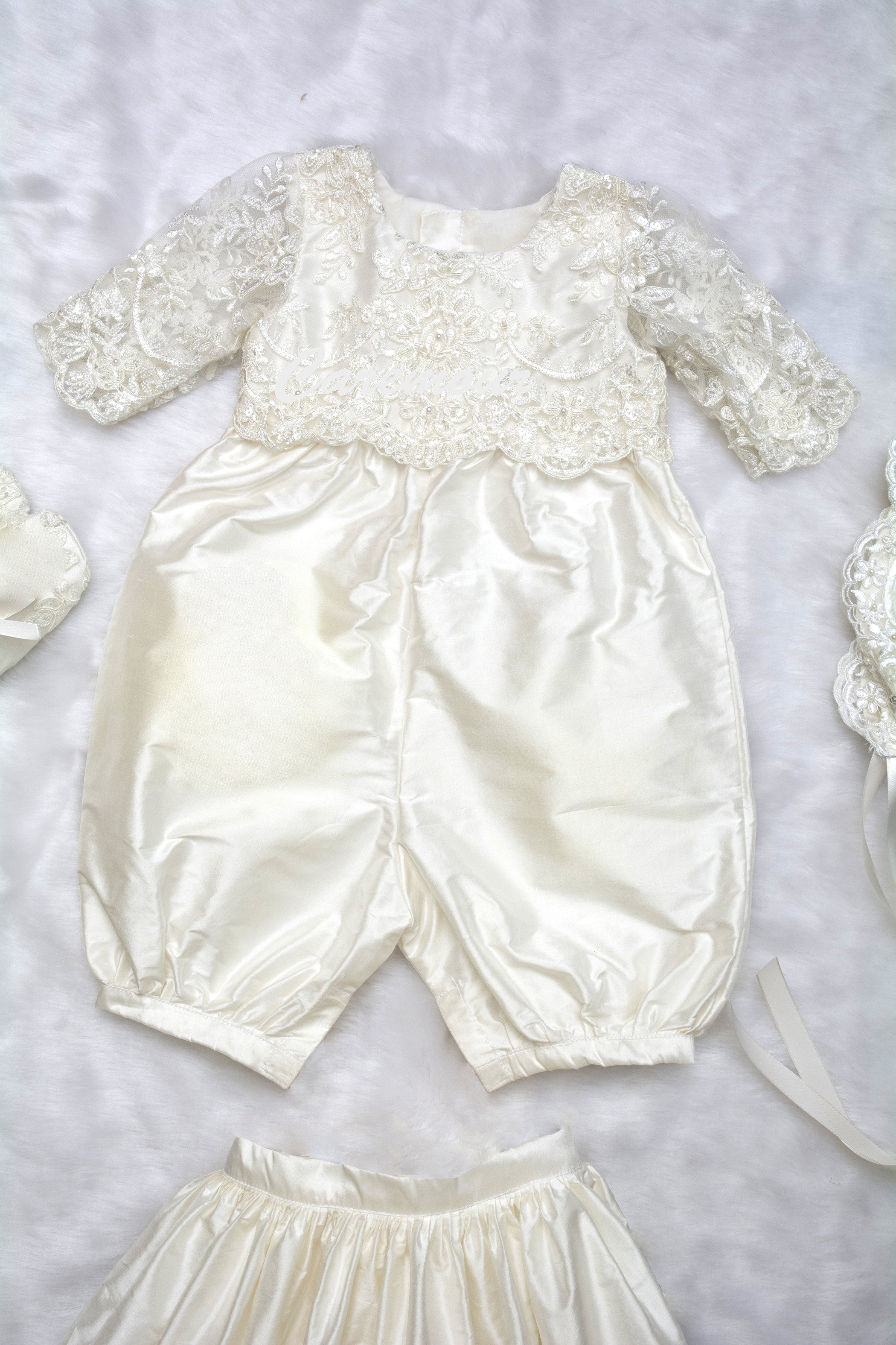 baptism romper girl