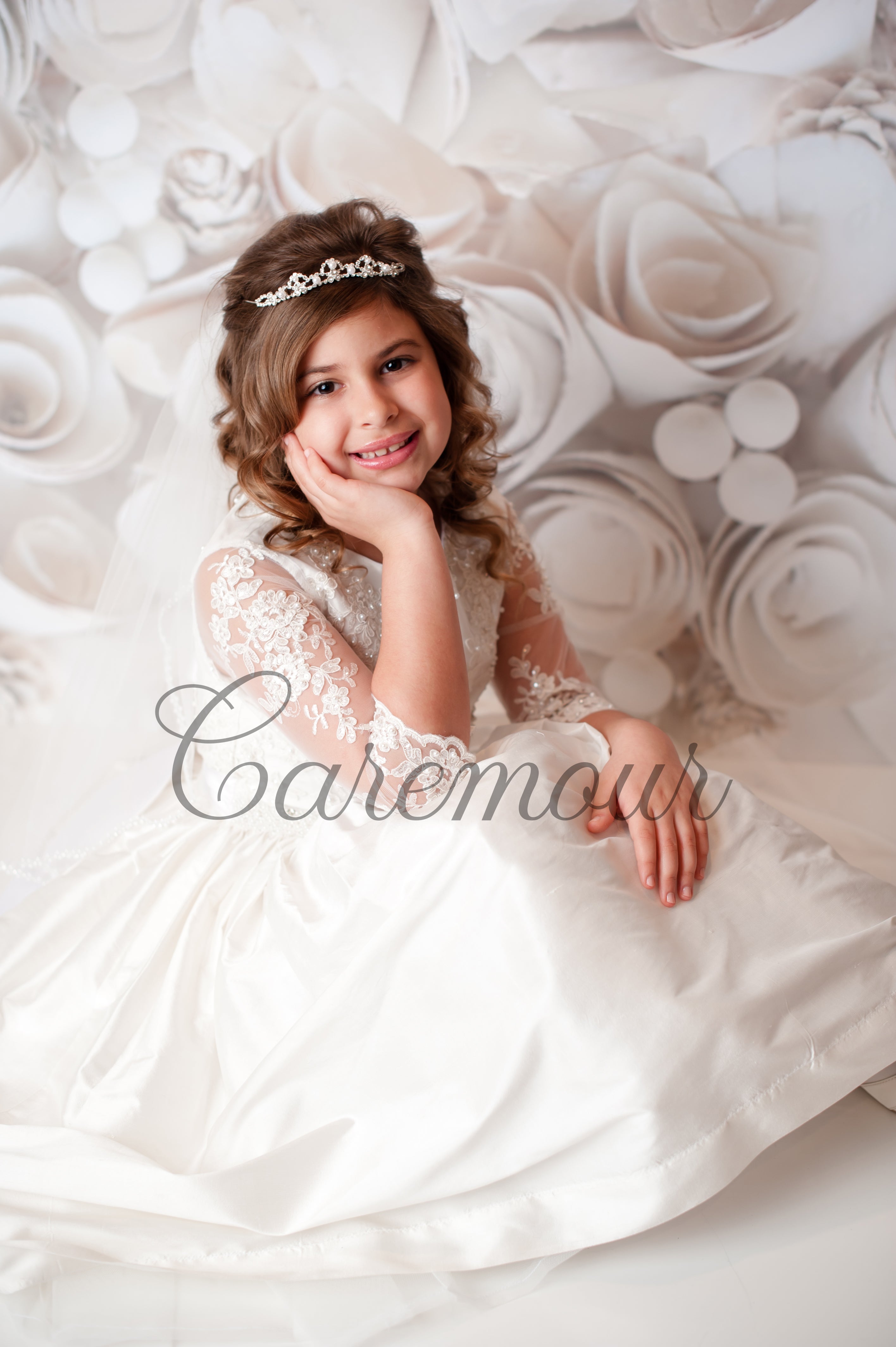 dupioni silk first communion dresses