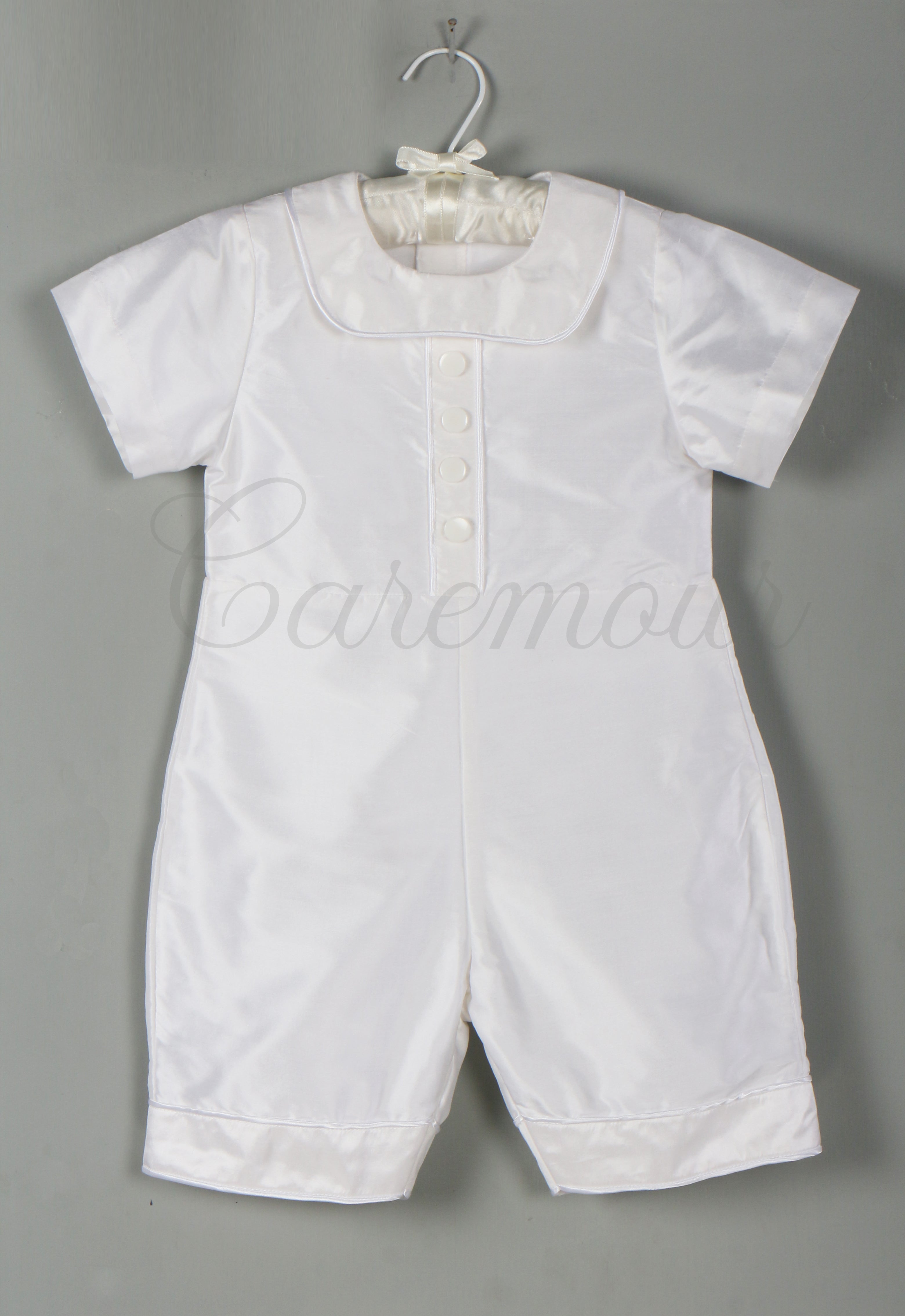 baptism romper for baby boy