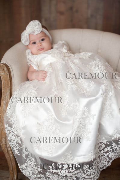 baby girl christening gown