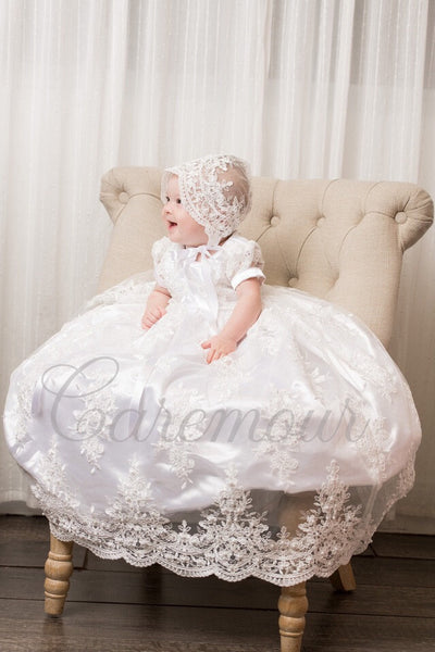 baptism dress set for baby girl