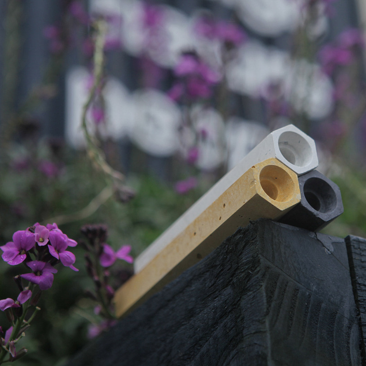 Bee Cell bee houses in a trio group