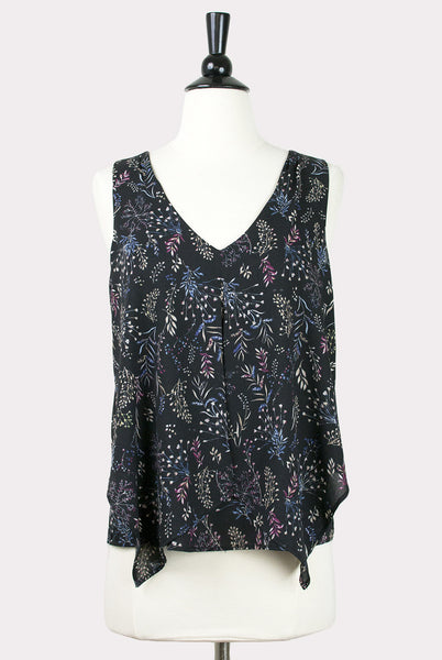 Vine Print Top - Hourglass Boutique - 1