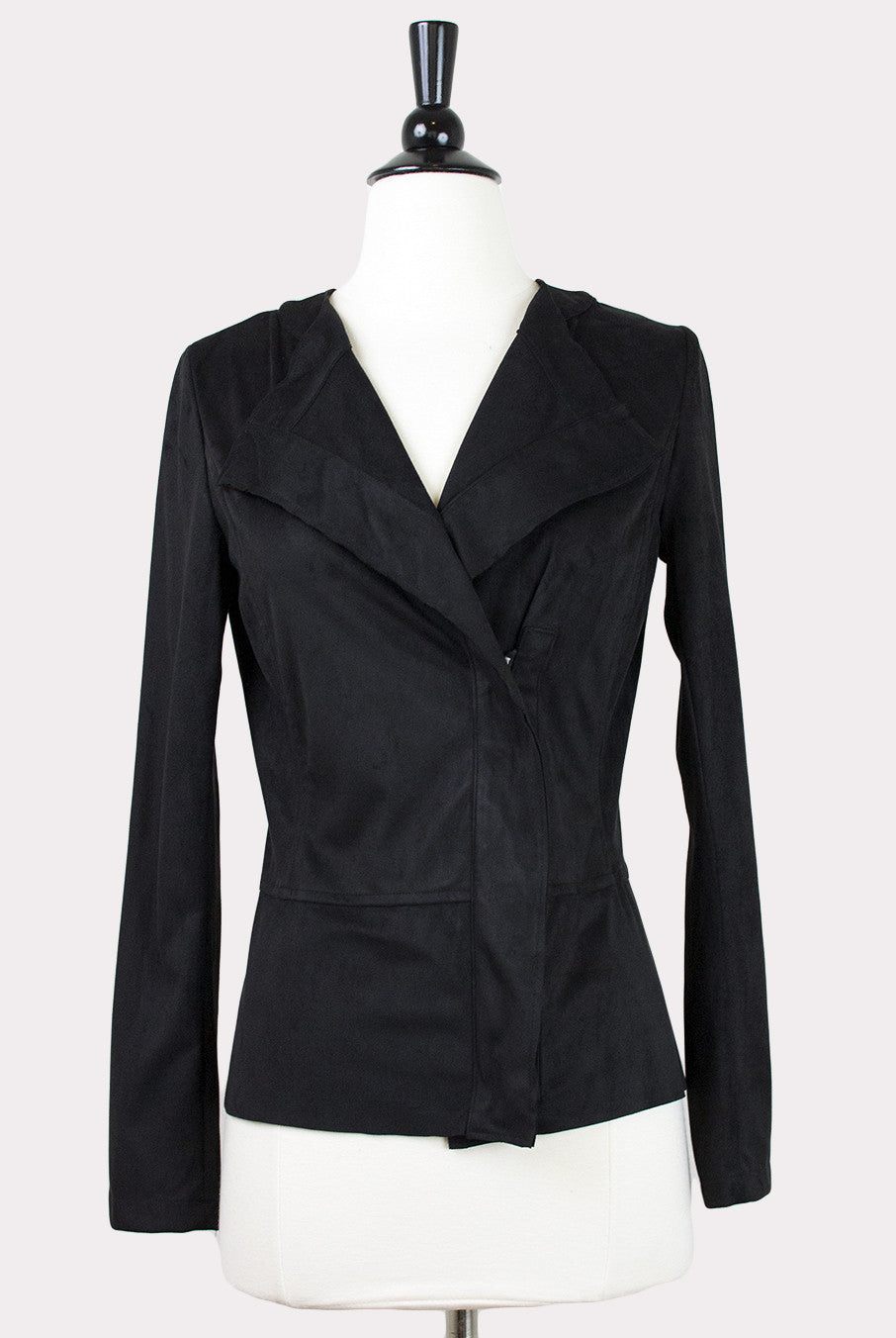 Draped Suede Jacket by Lavand - Hourglass Boutique