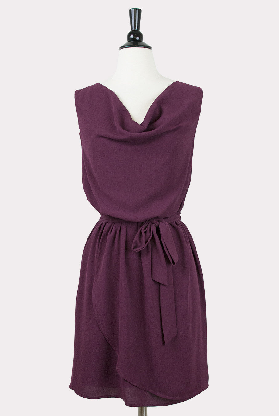 Berry Tart Draped Dress by Lavand - Hourglass Boutique