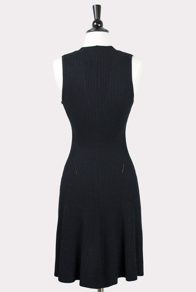 Ribbed V-Neck Flare Dress by Dex - Hourglass Boutique