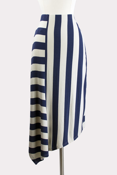 Discovery Striped Skirt by Fifth Label - Hourglass Boutique